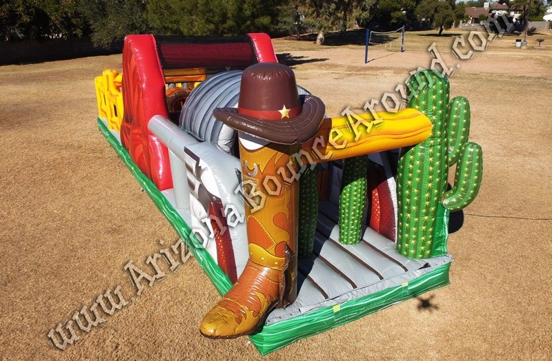 Western themed obstacle course rental Phoenix Arizona